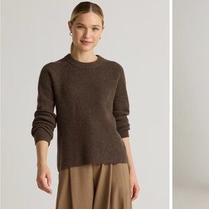 Quince Mongolian Cashmere Fisherman Crewneck